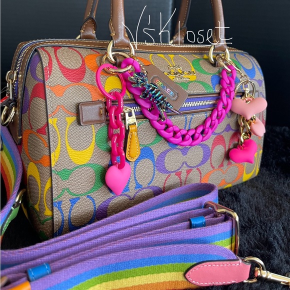 ❤️SOLD❤️Coach Rainbow Purse❤️ - Picture 5 of 9